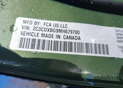 2021 Dodge Charger Sxt Rwd из США, поврежденный, VIN 2C3CDXBG9MH679700